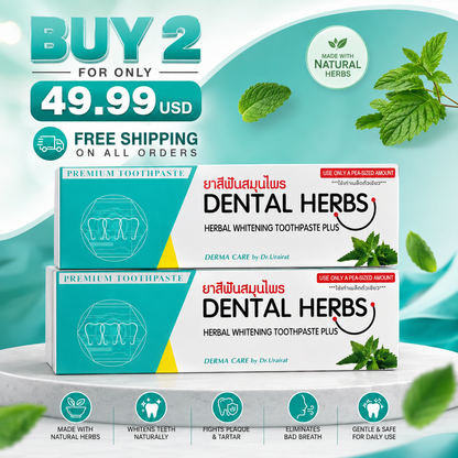 Dental Herbs Premium Herbal Whitening Toothpaste – DERMA CARE By Dr Urairat