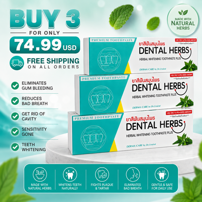 Dental Herbs Premium Herbal Whitening Toothpaste – DERMA CARE By Dr Urairat